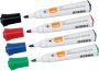 Nobo Glide whiteboardmarker pak van 4 stuks geassorteerde kleuren op blister - Thumbnail 1