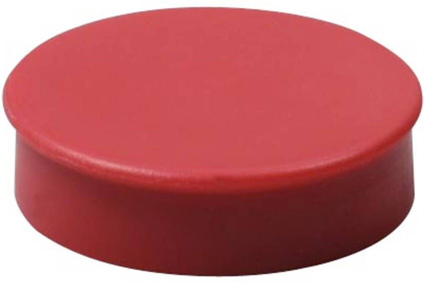 Nobo magneten diameter van 30 mm rood blister van 4 stuks 10 stuks