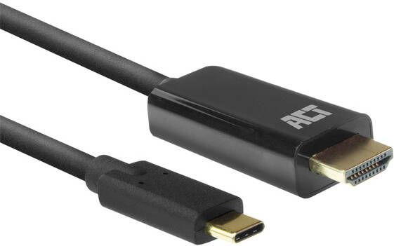 ACT AC7315 video kabel adapter 2 m USB Type-C HDMI Type A (Standaard) Zwart (AC7315)
