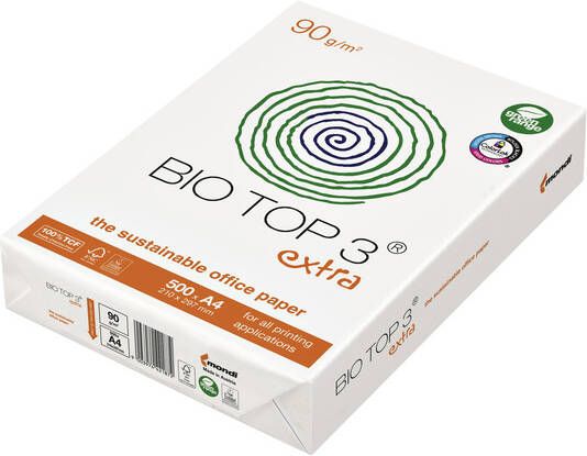 Bio Top 3 Kopieerpapier BioTop 3 A4 90gr naturel 500vel