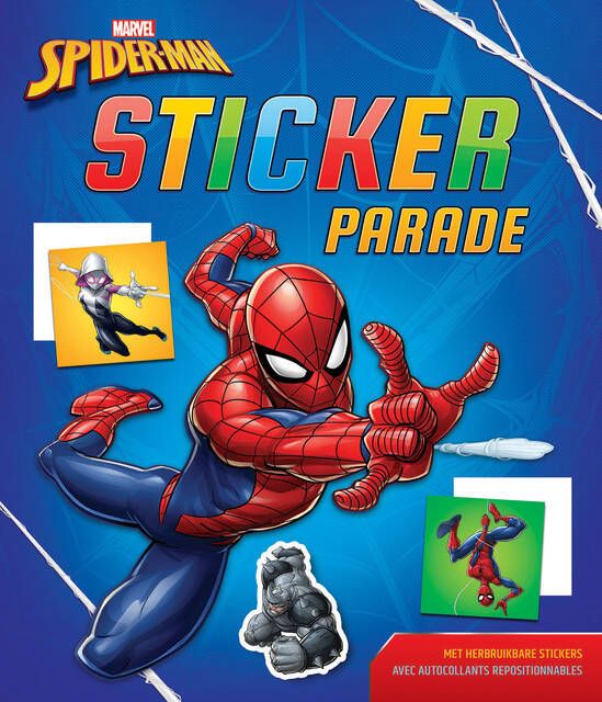 Deltas Kleur-en stickerboek Stickerparade Marvel Spider-man