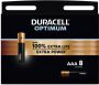 Duracell batterij Optimum AAA blister van 8 stuks - Thumbnail 2