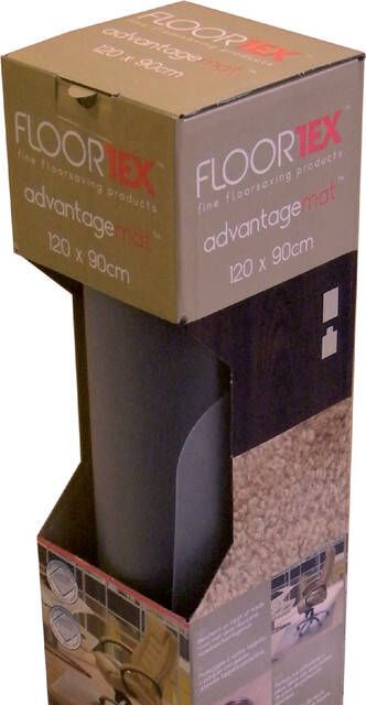 Floortex Stoelmat PVC 120x90cm voor harde vloeren retailpak