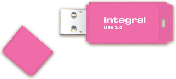 Integral USB-stick 3.0 64GB neon roze