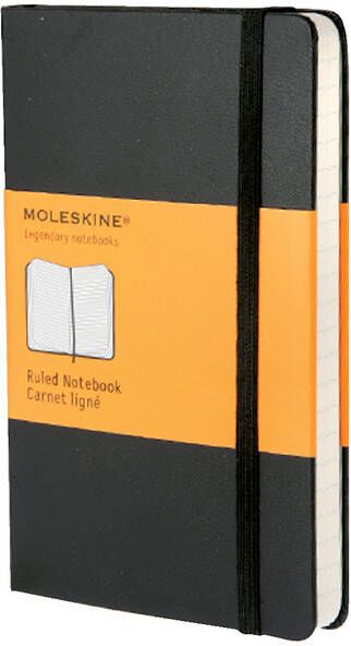 Moleskine Notitieboek pocket 90x140mm lijn zwart