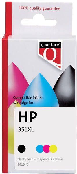 Quantore Inktcartridge alternatief tbv HP CB338EE 351XL kleur