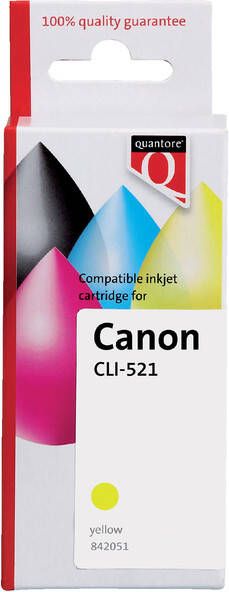 Quantore Inktcartridge alternatief tbv Canon CLI-521 geel chip