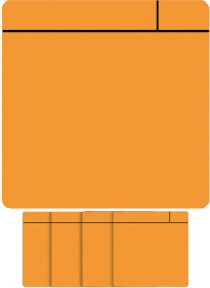 Smit Visual Magneet scrum 75x75mm oranje