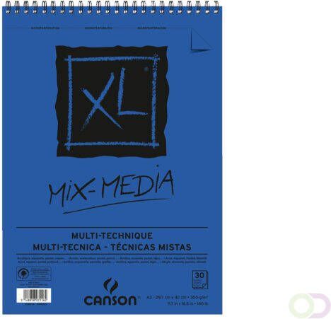 Canson Aquarelblok XL Mix Media A3 300gr 30vel spiraal