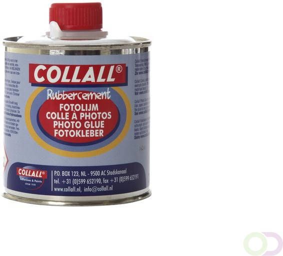 Collall Rubbercement 250ml kwast
