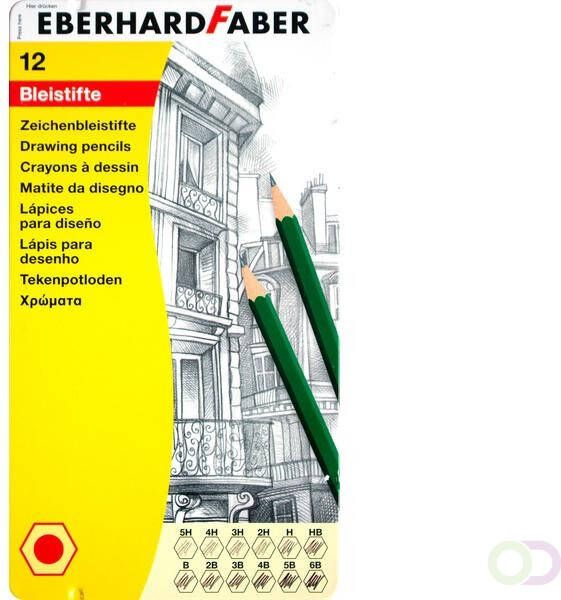 Eberhard Faber Potlood bliketui 12st. 12 hardtegraden