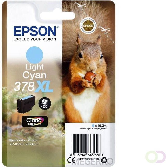 Epson Inktcartridge 378XL T3795 lichtblauw