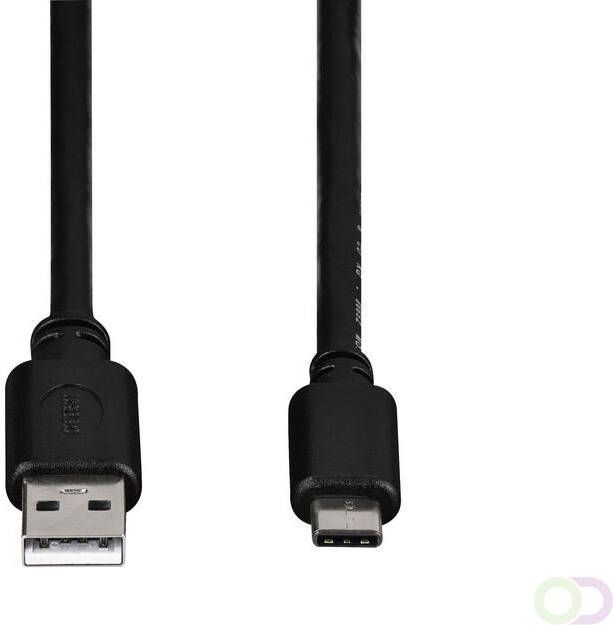 Hama Kabel USB C-A 2.0 1 meter zwart