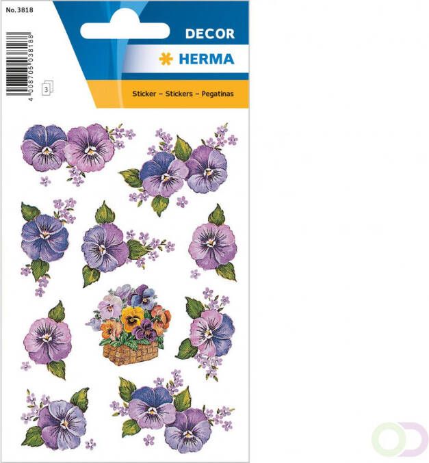 HERMA Etiket 3818 bloem paars