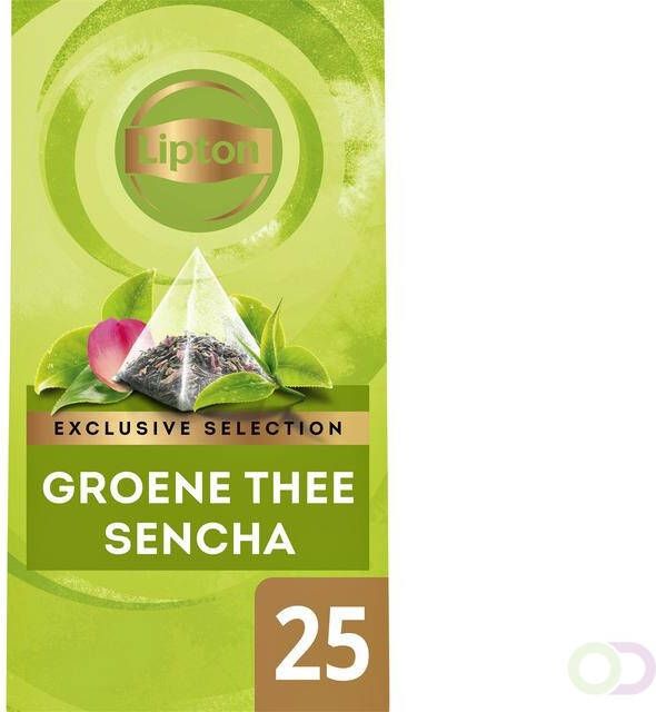 Lipton Thee Exclusive Groene thee Sencha 25 piramidezakjes
