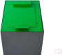 V-part top met klep voor modulaire afvalbak 60 l groen - Thumbnail 2
