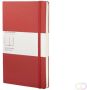 Moleskine notitieboek ft 13 x 21 cm gelijnd harde cover 240 blad rood - Thumbnail 3