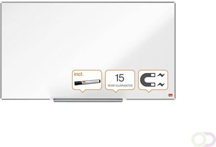Nobo Whiteboard Impression Pro Widescreen 50x89cm staal