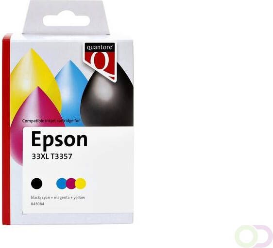 Quantore Inktcartridge alternatief tbv Epson T3357 zwart 3 kleuren