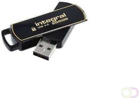 Quantore USB-stick Integral 3.0 Secure 360 256GB zwart