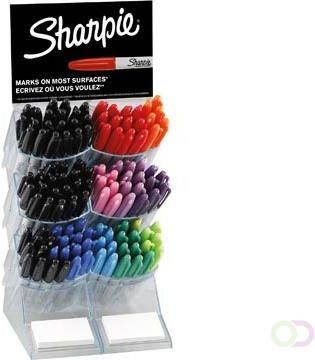 Sharpie permanente marker Fine display met 120 stuks in geassorteerde kleuren