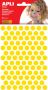 Apli Kids stickers cirkel diameter 10 5 mm blister met 528 stuks geel - Thumbnail 1