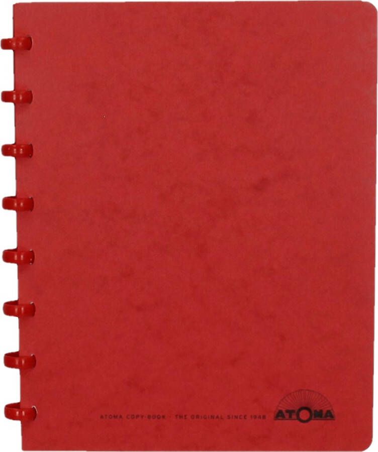 Atoma schrift ft A5 144 bladzijden geruit 5 mm rood