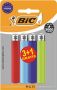 Bic Maxi vuursteen aanstekers geassorteerde kleuren blister van 3 + 1 gratis - Thumbnail 1