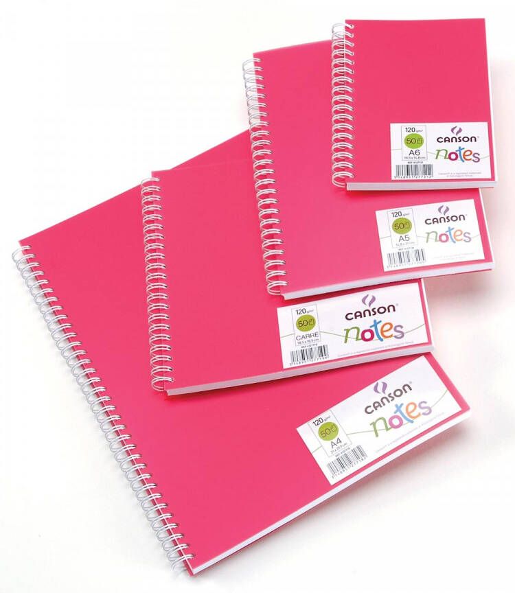 Canson schetsboek Notes ft A4 roze