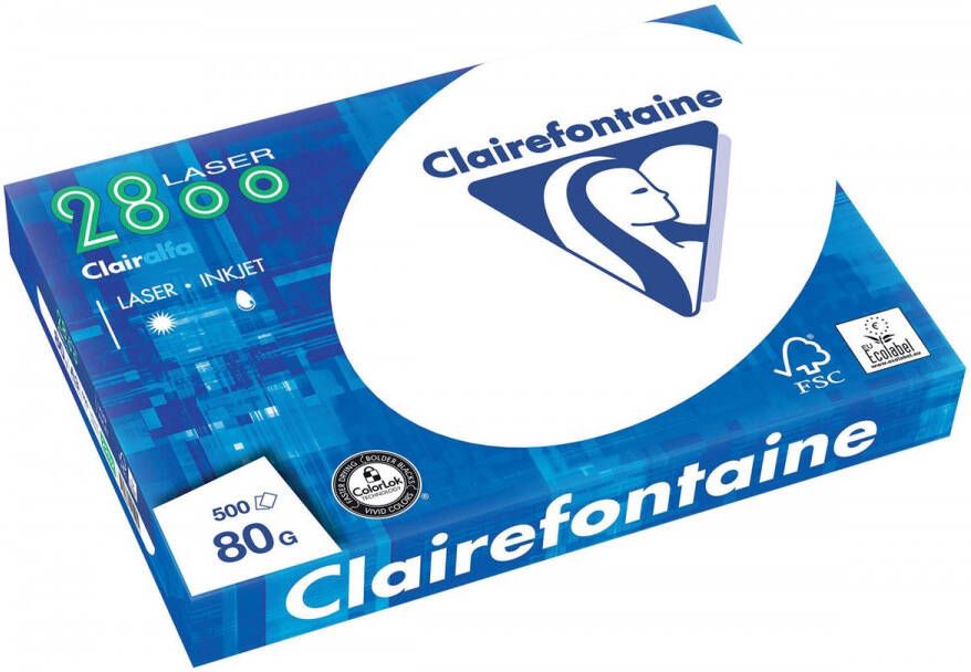 Clairefontaine Clairalfa printpapier ft A3 80 g pak van 500 vel