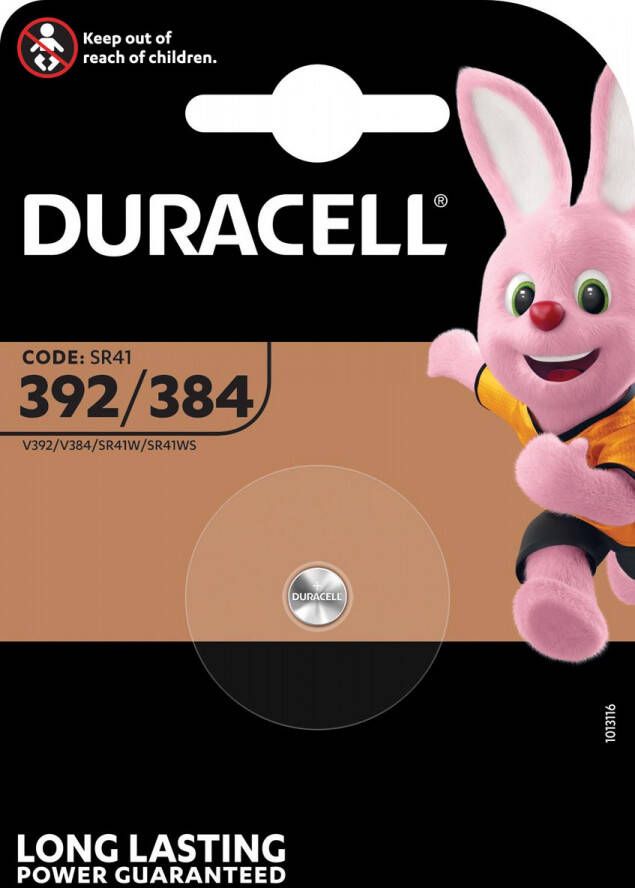 Duracell Batterij knoopcel 1x392 384 alkalineÃƒËœ7 9mm 1 5V-45mAh