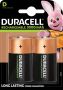 Duracell oplaadbare batterijen D blister van 2 stuks - Thumbnail 1