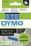 Dymo Labeltape 45016 D1 720560 12mmx7m zwart op blauw - Thumbnail 1