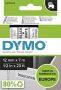 Dymo Labeltape 45013 D1 720530 12mmx7m zwart op wit - Thumbnail 1
