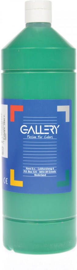 Gallery Plakkaatverf flacon van 1.000 ml donkergroen