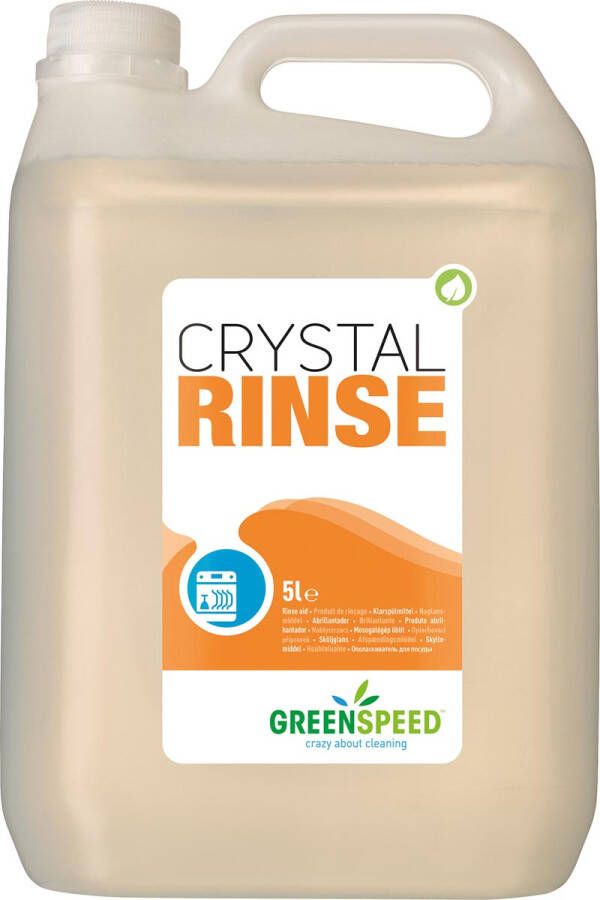 Greenspeed Crystal Rinse spoelglansmiddel flacon van 5 l
