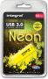 Integral Neon USB 3.0 stick 64 GB geel - Thumbnail 1