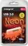 Integral Neon USB 3.0 stick 64 GB oranje - Thumbnail 1