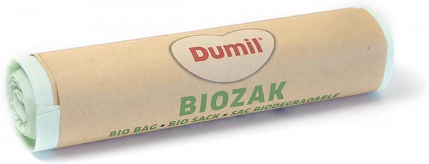 Dumil bio vuilniszak voor GFT 16 micron 20 l rol van 8 stuks groen