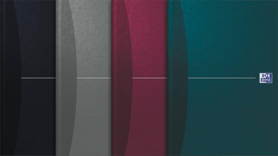 Oxford Office Essentials schrift harde kaft 192 bladzijden ft A4 geruit 5 mm geassorteerde kleuren