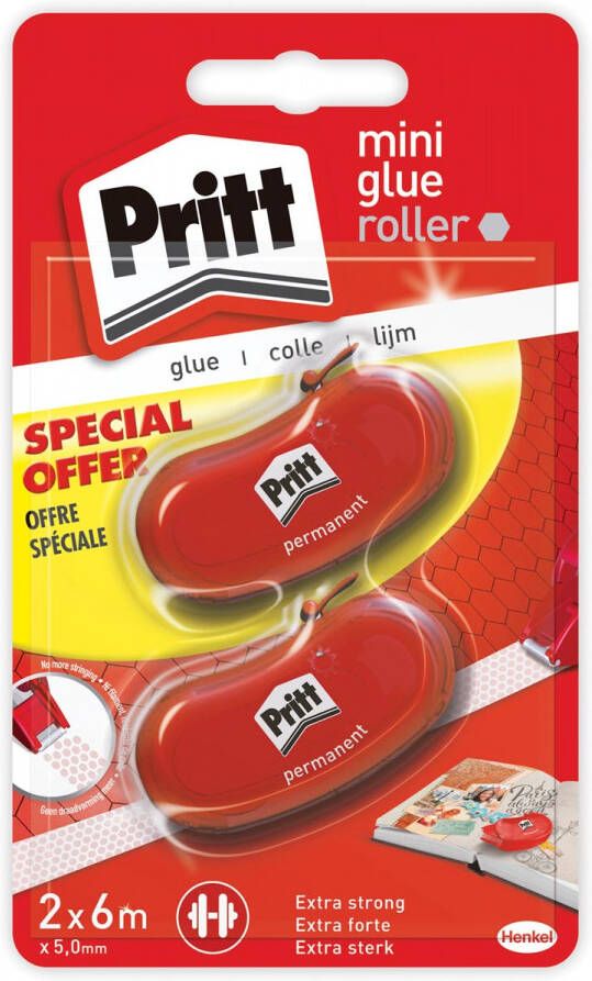 Pritt lijmroller Glue-it Refill blister met 2 stuks (2e aan halve prijs)