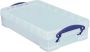 Really Useful Boxes RUB transparante opbergdoos 4 l buitenft 395 x 255 x 88 mm binnenft 343 x 220 x 68 mm(b x d x h ) in... - Thumbnail 1