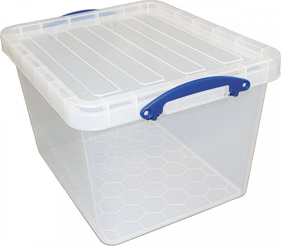 Really Useful Boxes van stevig kunststof | VindiQ Really Useful Box opbergdoos 40 l nestbaar transparant