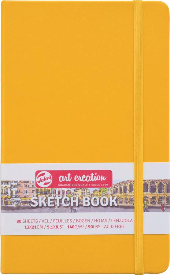 Talens Art Creation schetsboek goudgeel ft 13 x 21 cm