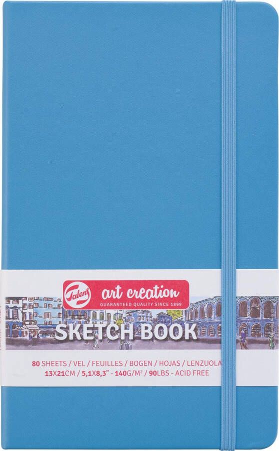 Talens Art Creation schetsboek zeeblauw ft 13 x 21 cm