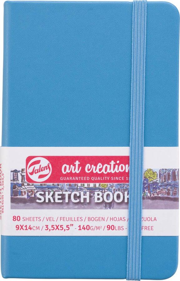 Talens Art Creation schetsboek zeeblauw ft 9 x 14 cm