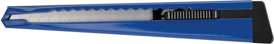 Westcott Snijmes office 9mm met schuifsluiting en metalen houder blauw
