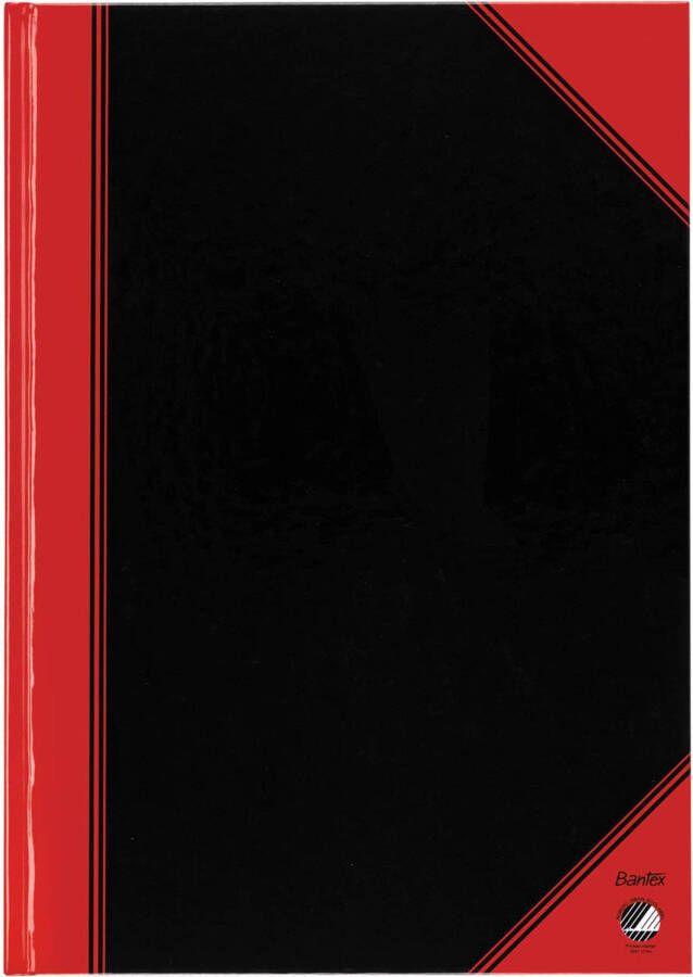 Bantex notitieboekje ft A4 192 bladzijden gelijnd rood en zwart 6 stuks - Foto 1