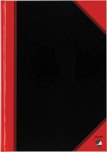 Bantex Notitieboekje Ft A4 192 Bladzijden Gelijnd Rood En Zwart 6 Stuks