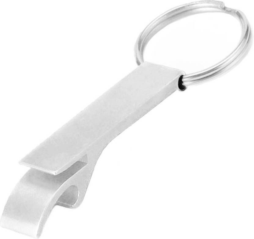 Basey Sleutelhanger Bieropener Bier Opener Sleutelhanger Flesopener Sleutelhanger Zilver